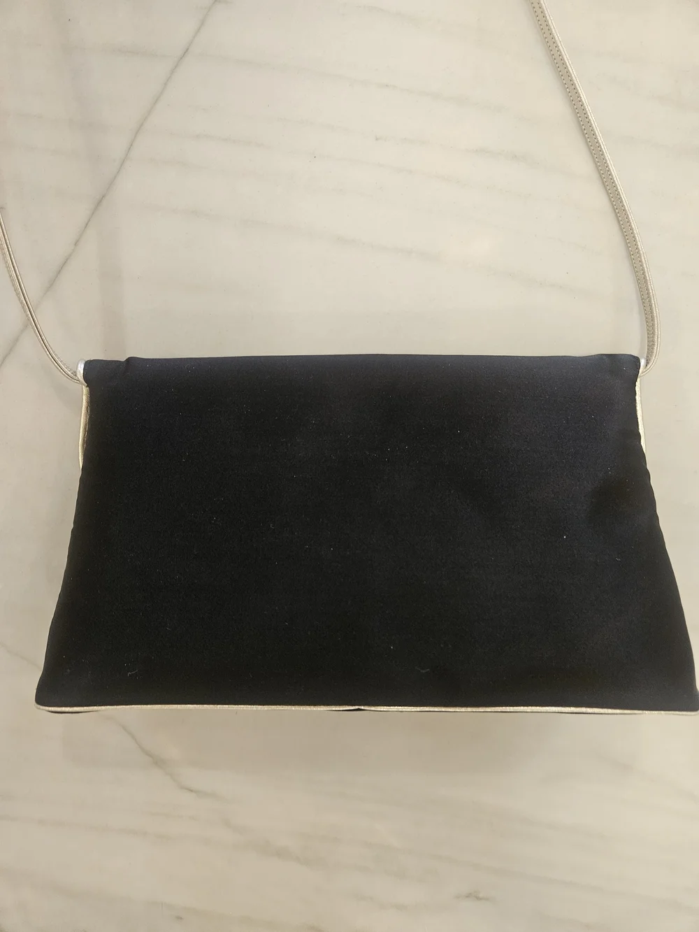Rare 1950s Morris Moskowitz Evening Bag Black Fabric Clutch Mid Century Modern